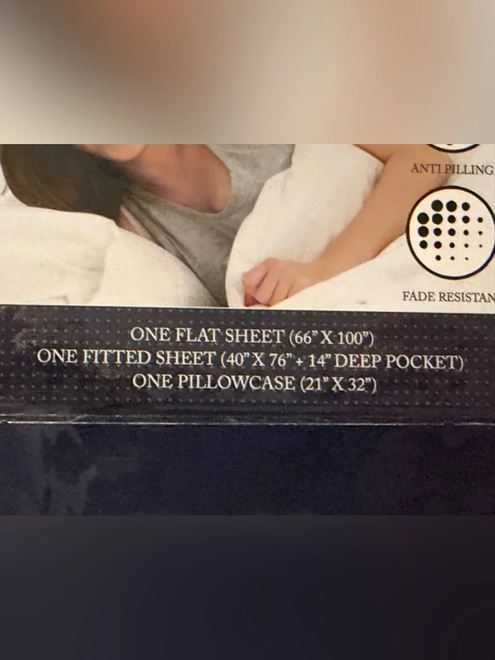 Urbanhut Navy Blue 1000 Thread Count Cotton Sheet Set Twin